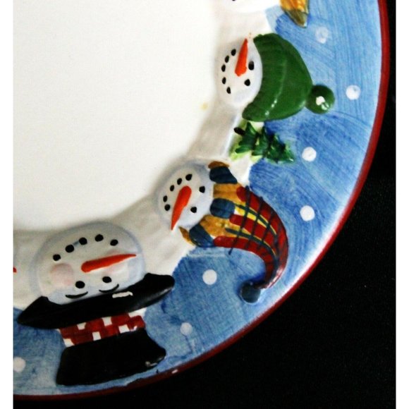 Yankee Candle Mini/Small Ceramic Plate Blue Winter - Picture 4 of 7
